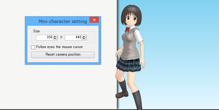 Changing Mini Character view point after